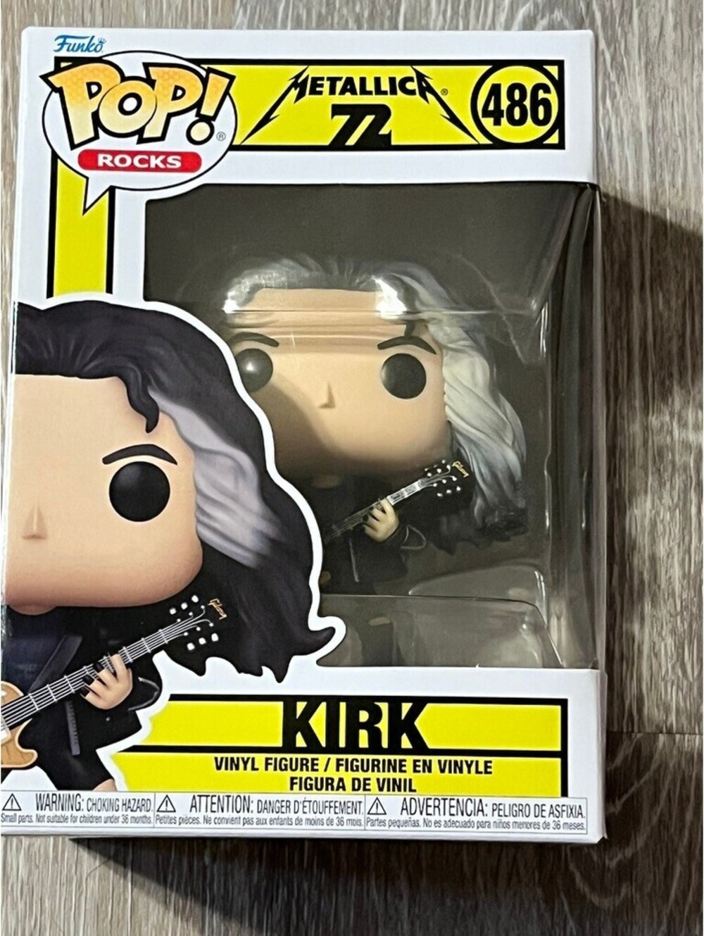 Funko Pop! Rocks Metallica Kirk #486 Vinyl Figure - Collectible Must-Have!